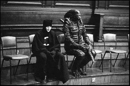 Contestants dressed as Batman and Alien